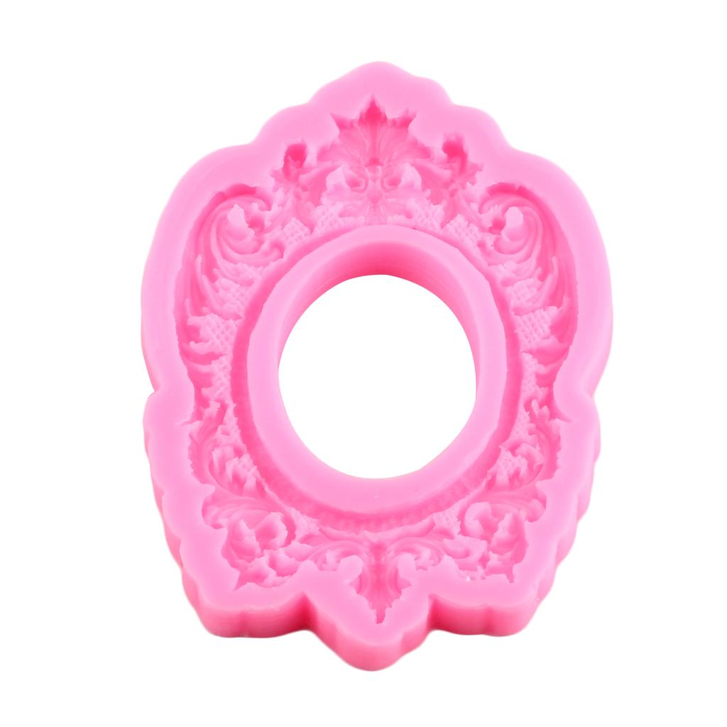 3D рамка для прокрутки в стиле барокко, силиконовые формы, сделай сам, рельефная граница для торта, инструменты для украшения торта из мастики, конфетная глина, формы для шоколадной мастики