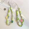 Sweet Girls Beaded Phone Strap Hanging Cord Cellphone Chain Mobile Phone Lanyard  Women Girl