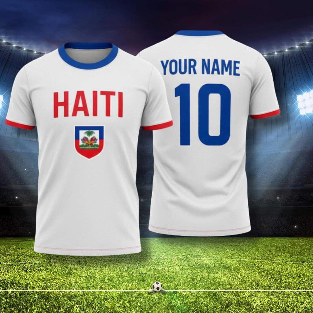 2026 New Haiti Football T-shirts Sports Casual Haitian Soccer Jersey Free Custom Diy Name Tees Gifts Wholesale Sports T Shirts