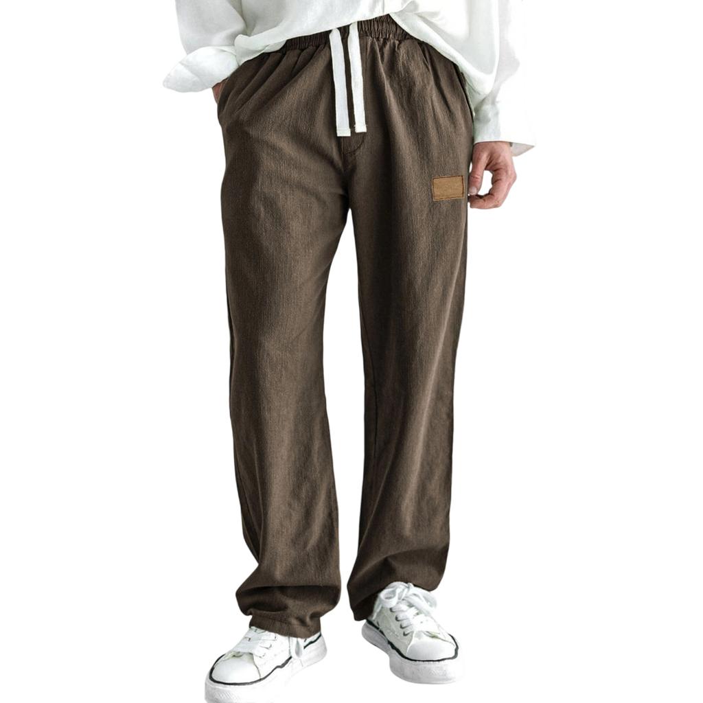 Мужская Мода  Досуг  Средняя Посадка  Длинный Стиль  Повседневные Брюки