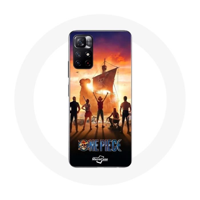 Case - Maniacase - Xiaomi Redmi Note 11s 5G - Soft - Black - One Piece Poster Crews Art Season 1