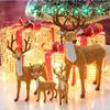 Holiday Decoration: Lifelike Christmas Reindeer Figurine for Window Display