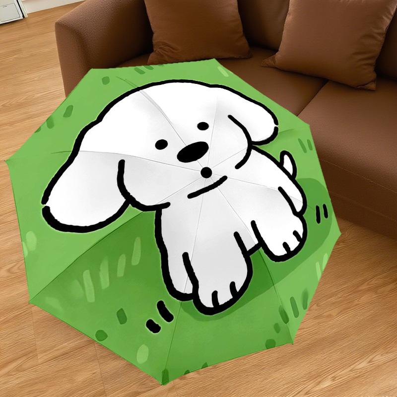 1PC dog grass Umbrella-8-Rib Reinforced, Automatic Open, Lightweight & Durable, Cute Fashion Accessory for Outdoor-Y0393