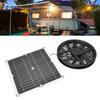 Solar Panel Powered Charger Fan Kit 100W 12V Solar Exhaust Fan with Panel for Chicken Coop Greenhouse Chicken Coop Shed 4