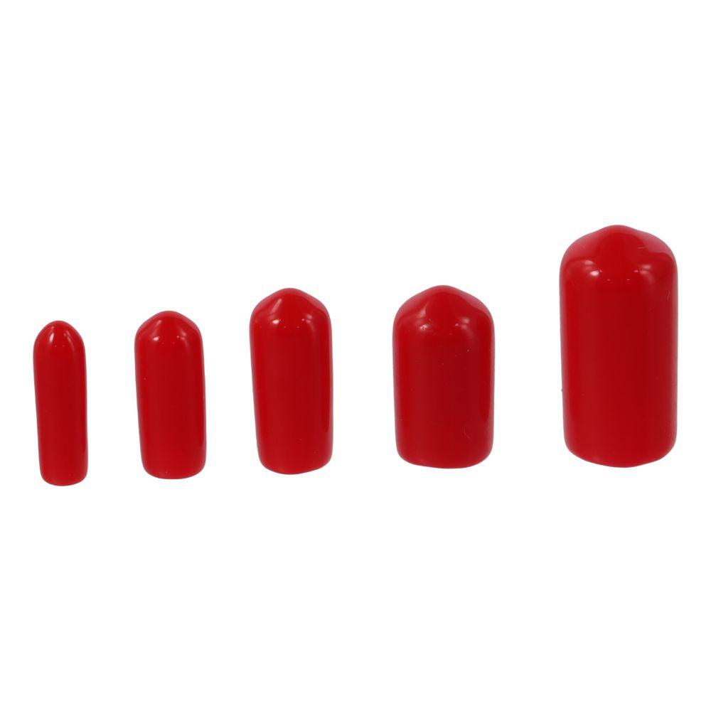 50 шт., 3 мм ~ 9,5 мм, защитные приспособления для винтовой резьбы, черные резиновые заглушки, устойчивые к расколу винты