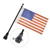 Motorcycle Flag Poles Mount for 1/2 Luggage Rack Motorcycle Flagpole Easy Install Flag Shelf With Base