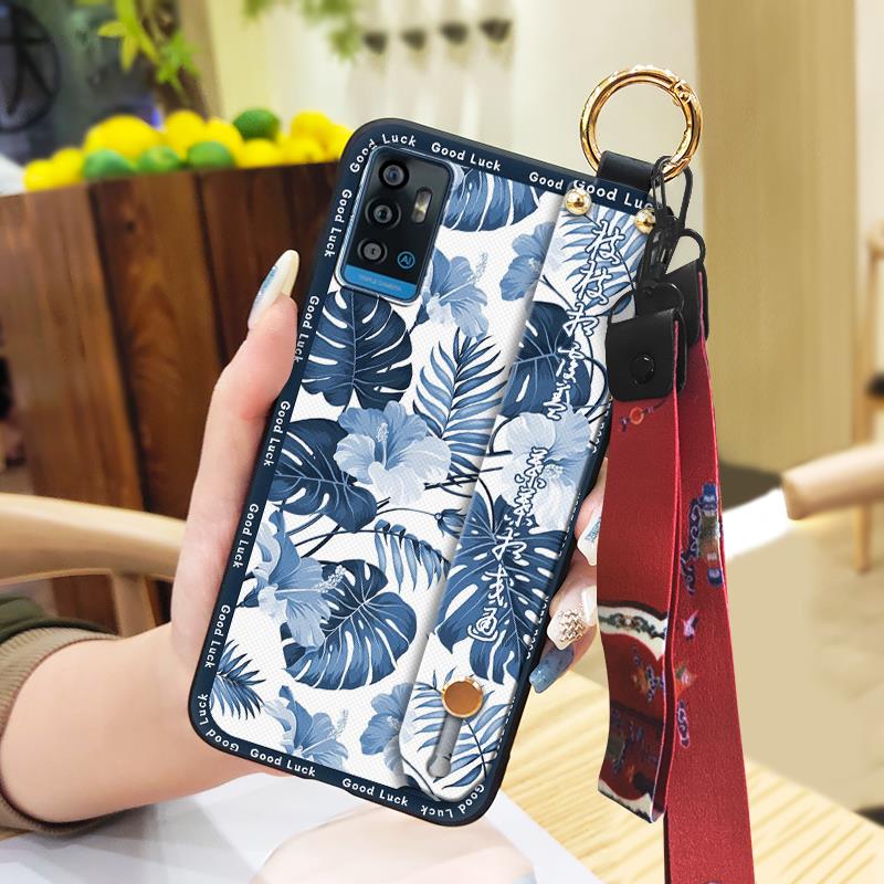 Защитный чехол для телефона в китайском стиле для ZTE Blade A71, ремешок на запястье, браслет, противоударный силиконовый, водонепроницаемый, ударопрочный