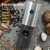 Электрическая мельница для перца и соли, регулируемая степень помола, мельница для специй со светодиодной подсветкой, работающая от батареи, автоматическая мельница для кухни, ресторана, вечеринки
