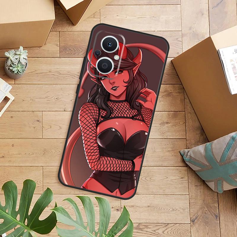 Devil Woman Phone Case For OPPO Reno 14 13 11 12 F 10 Pro 8T 7 8 Lite OPPO Find X8 X6 X5 X9 Pro Cover