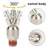 2PCS Male Thread Air Hose Fittings Flexible Swivel Air Plug Swivel Coupler and Plug  Pneumatic Tools