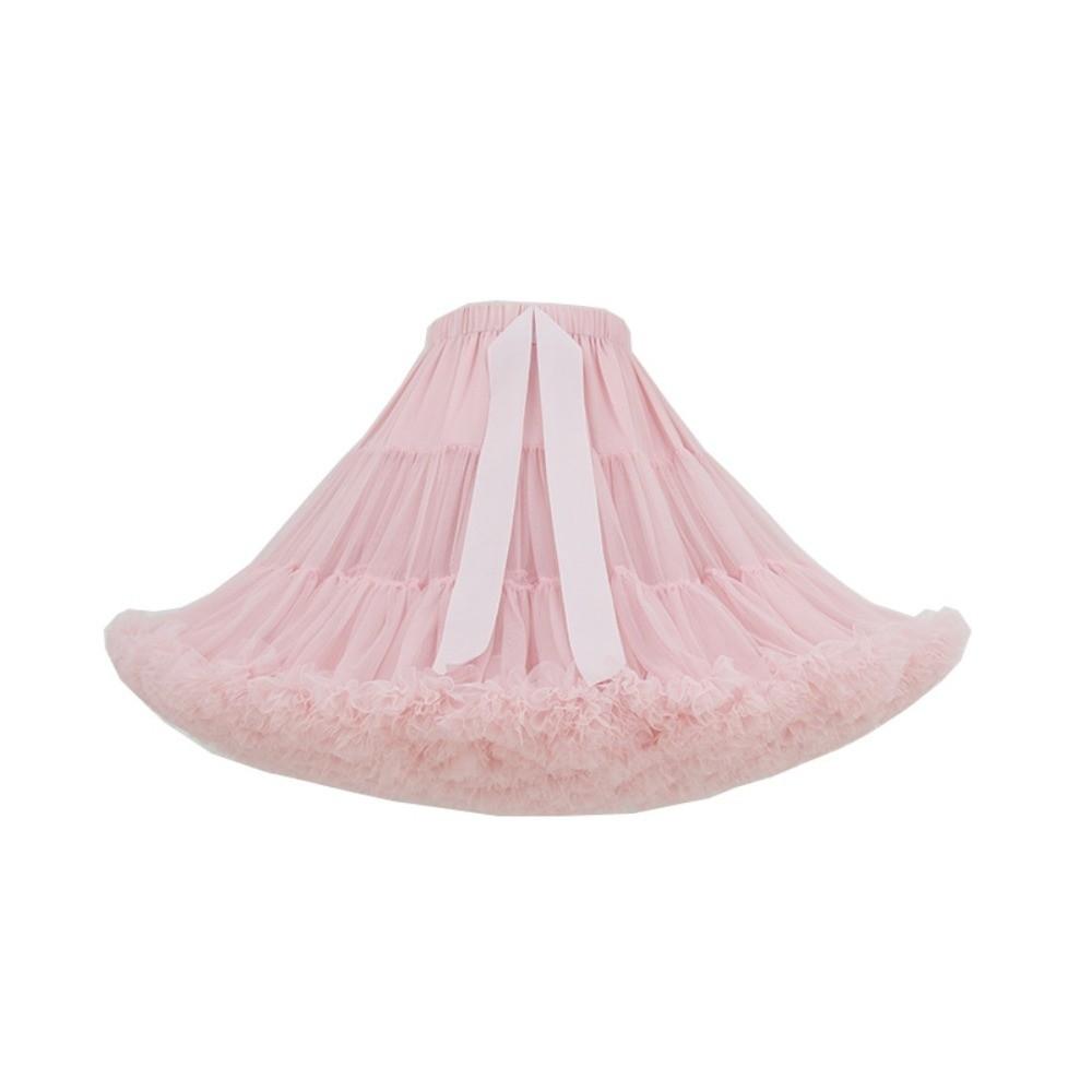 Pleated Design No Bone Petticoat 42cm 280g Hexagon Mesh Crinoline Dance Performance