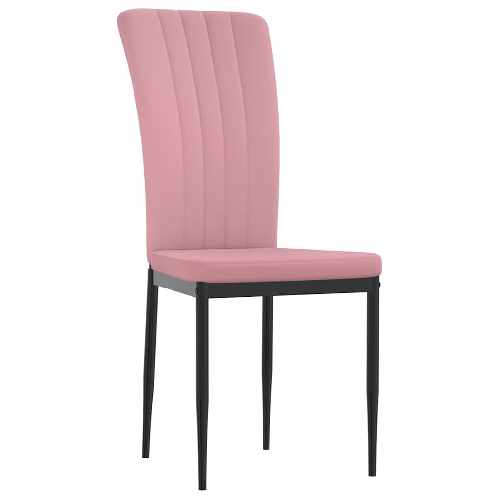 Dining Chairs 2 Pcs Pink Velvet