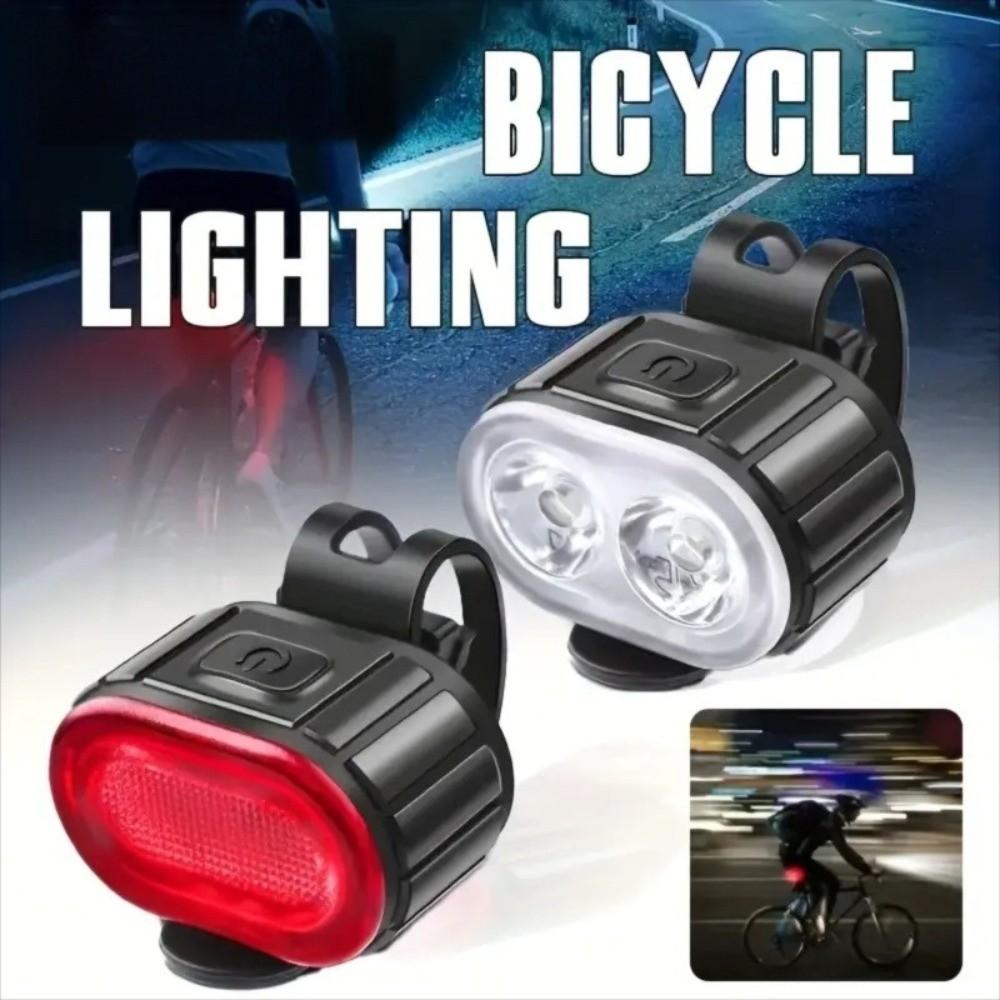 Easy To Install Bicycle Light USB Rechargeable Cycling Lamp New LED Bike Light  Night Riding