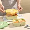 Reusable Plastic Bento Lunch Box For Kids Student With Compartment Portable Leak Proof Fruit Salad Food Container Microwave Safe