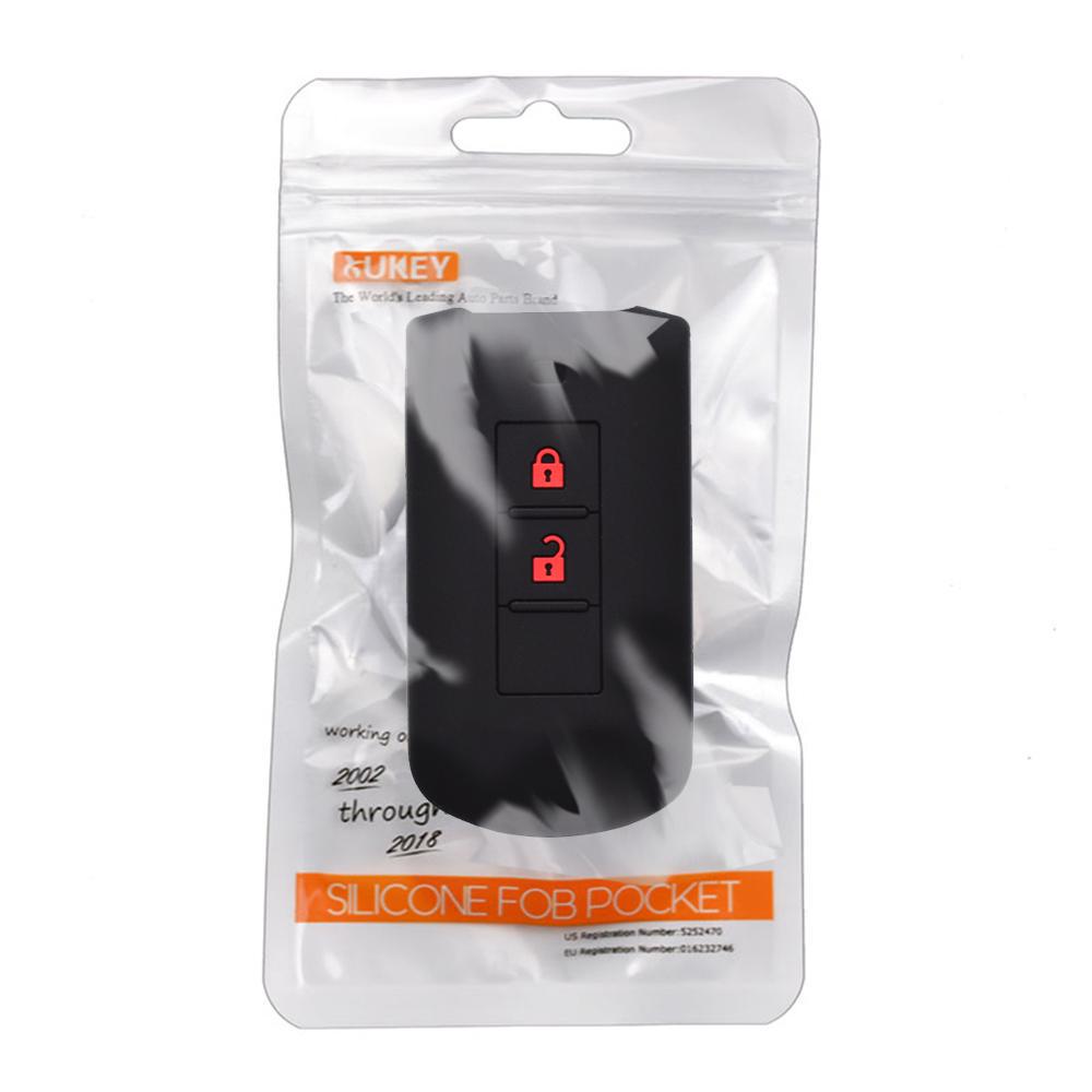 Силиконовый чехол для ключей от машины для Mitsubishi L200 ASX Outlander Eclipse Pajero Lancer Colt, чехол с дистанционным брелоком