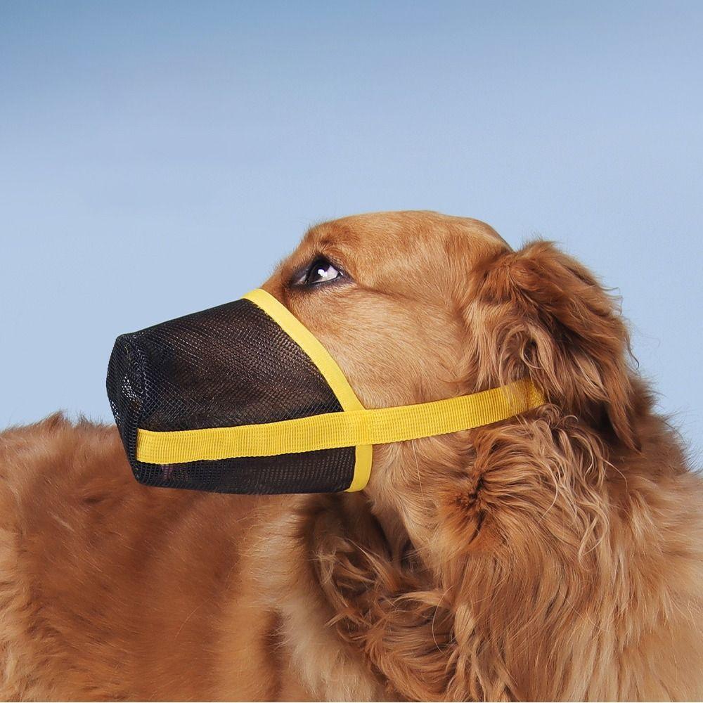 Adjustable Dog Mouth Masks Plastic Mesh Dog Face Mask For Small To Large Dogs