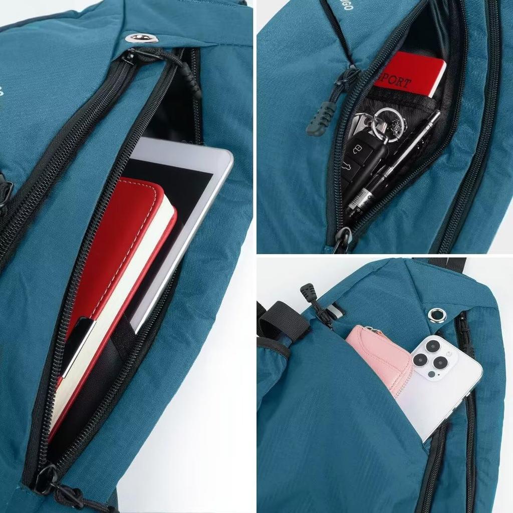 TITECOUGO Crossbody Shoulder Body Shoulder One Overseas iPad Sky Blue Bag, Bag, Men's Bag, Women's Shoulder, External, Lightweight, Simple, Sports,