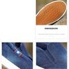 Fashion Denim Men's Canvas Shoes Slip-On Sneakers Male Flats Breathable Loafers for Men  Summer Trainers Light Black Shoes Footwear