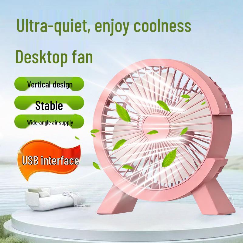 Silent Mini USB Desk Fan - Compact & Portable for Dorms & Offices