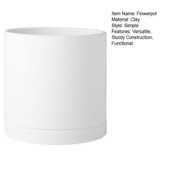 Цветочный горшок для дома и улицы, глиняный горшок для растений, устойчивый к УФ-излучению, устойчивый к трещинам, большой горшок для зеленых растений, декор для дома и сада