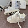 Campus Style Little White Shoes Women's Ins Tide 2025 Summer New Fashion Versatile Bread Shoes Sports Casual Board Shoes