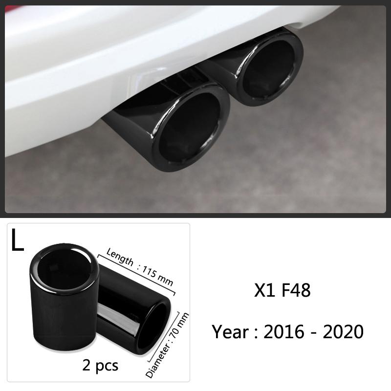 Для BMW 1 2 3 4 5 Серии X1 3GT F20 F22 F30 F32 F34 F36 F10 F48 Авто-стайлинг Нержавеющая сталь Насадки на глушитель выхлопных труб автомобиля