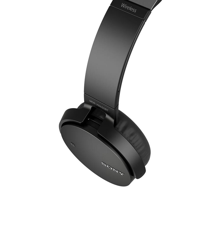 Sony EXTRA BASS Wireless Headphones MDR-XB650BT, Foldable Bluetooth Design, Black