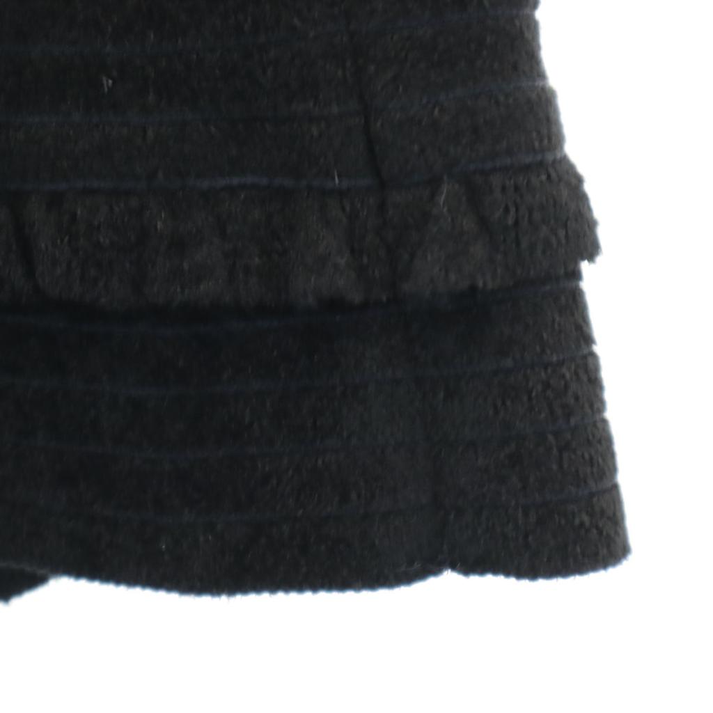 FOXEY сделано в Японии Миди длина вязаная Многоярусная юбка 38 черный Женский Б/У