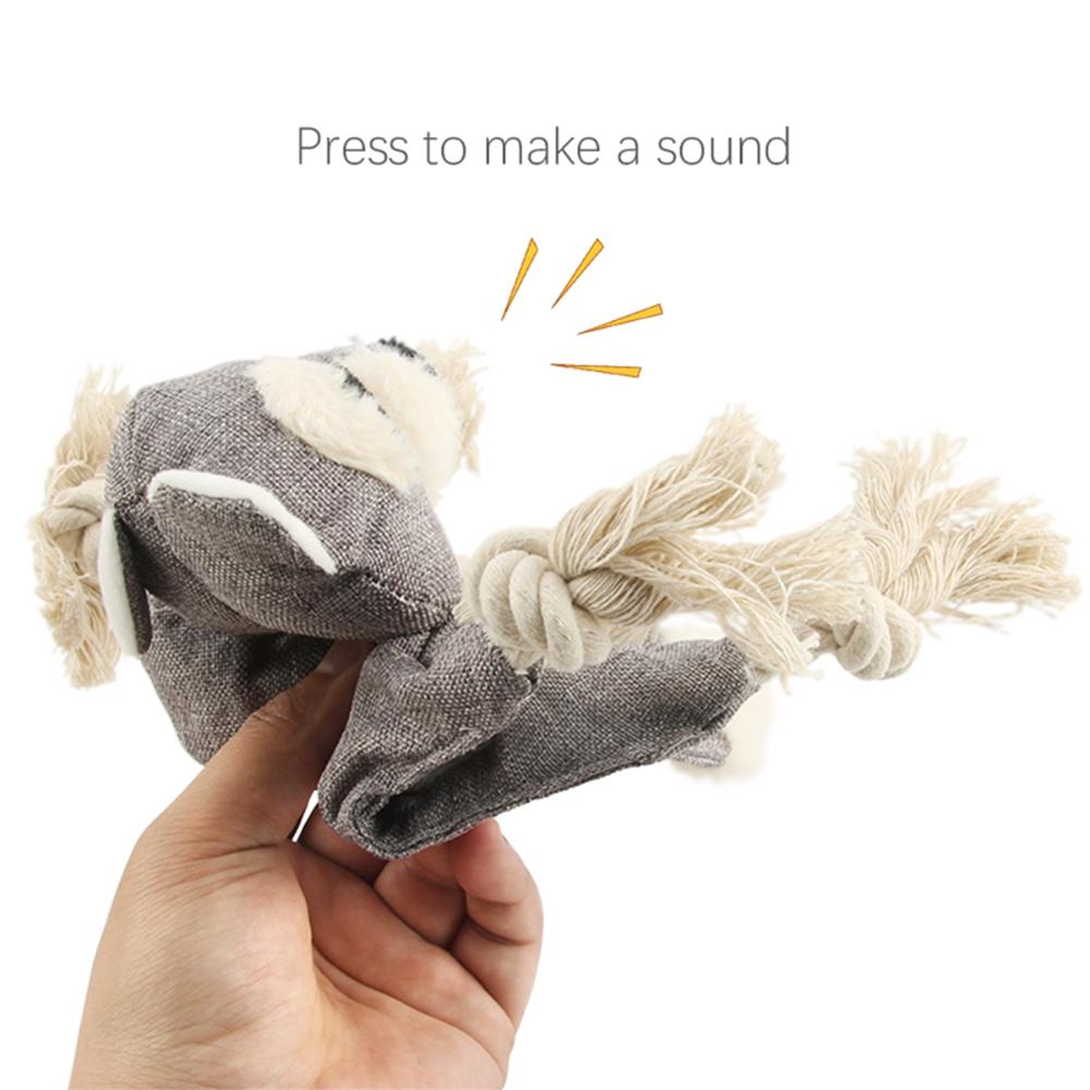 Puppy Cute Squeaky Sound Interactive Dog Rope Toys Squeaker Bite Toys Chew Toy