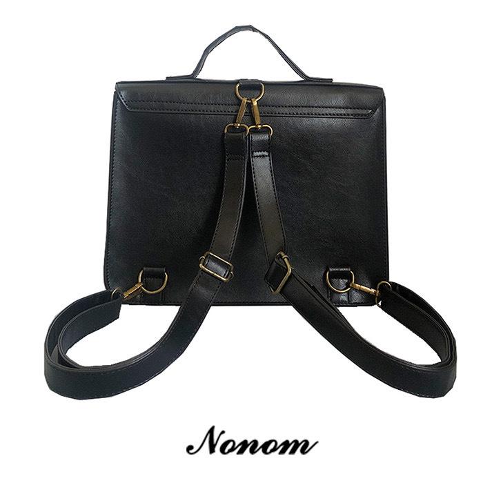 2023 Винтажный стиль колледжа Женская сумка через плечо и рюкзак - Большая вместимость