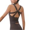 Майка-бра Machikaada Pilates со стильной и милой квадратной спинкой, идеально подходящая для горячей йоги, угольно-серого цвета, женский дизайн, вырез, (XL, Серый)