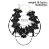 Water Droplet Shaped Lace Black Lace Pendant Choker Black Lace Chain Jewelry  Girls Gifts
