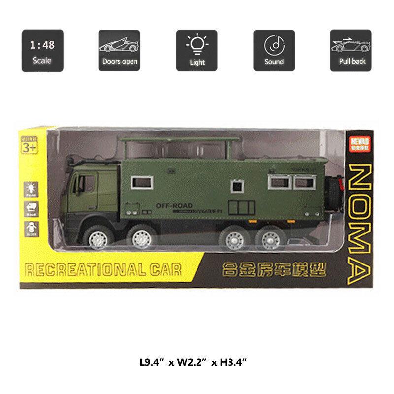 1/24 NOMADISM NAVIGATOR Benz 8X8, литая под давлением игрушечная модель автомобиля, звук и свет, детская игрушка, коллекционные предметы, подарок на день рождения