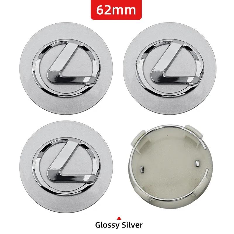 4Pcs 62mm/84mm Car Wheel Center Hub Caps Badge Rim Cover Emblem For Lexus IS250 IS200 CT200h GS300 LS430 RX450h LX570 NX IS GXKP2