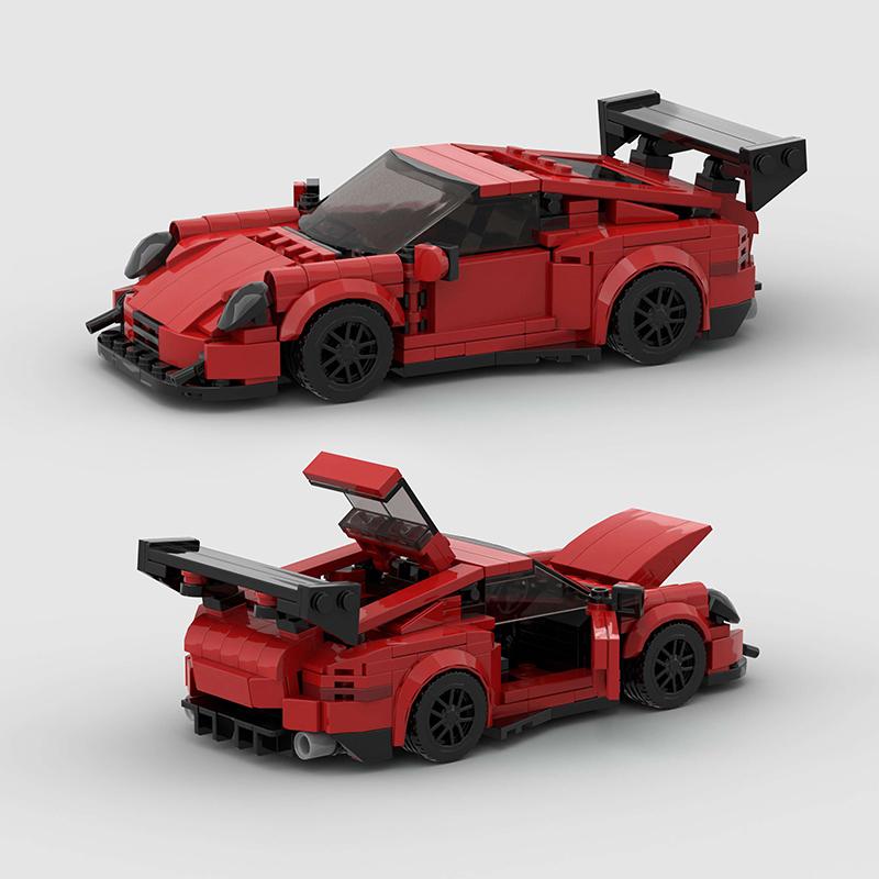 Moc Speed Race Cars City Rally Sports Racing Vehicle F1 Model Building Blocks Garage Bricks Supercar Christmas Gift  Kids Toy