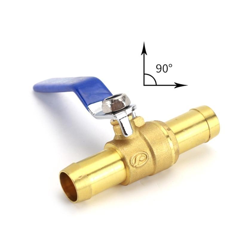 16mm Brass Barb Switchs Secure Connection Secure & Reliable Brass Shut-off Connectors Enhanced Water Flows Control