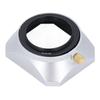 Lens Hood Silver Retro Square Lens Hood Shade for 40.5MM Digital Camera Mirrorless Camera Lens