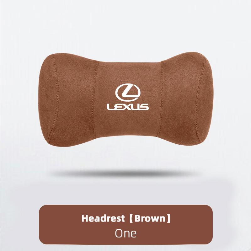 Suede Headrest Car Breathable Memory Foam Neck Pillow For Lexus RX300 IS200 IS250 ES350 Ct200h UX250h NX300h ES300h RX400h NX