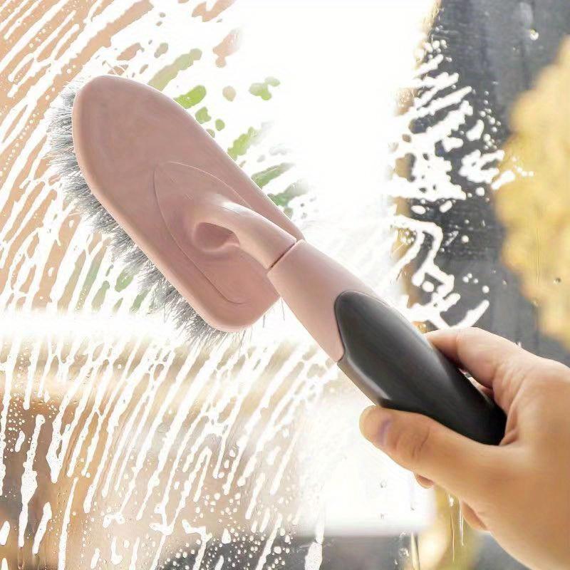 1pc Hard Bristle , Multi-functional Cleaning Brush, Floor Brush, Long Handle Shoe Brush, Toilet Brush, Cleaning Gadget