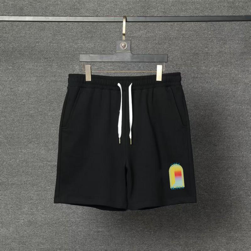 Мужские хлопковые свободные повседневные шорты с принтом Streetwear Унисекс