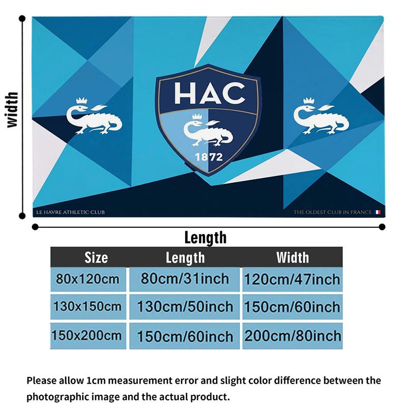 Le Havre AC Print Flannel Blanket High Quality Warm Comfortable Cover for All Seasons Perfect for Gifts Home Decor