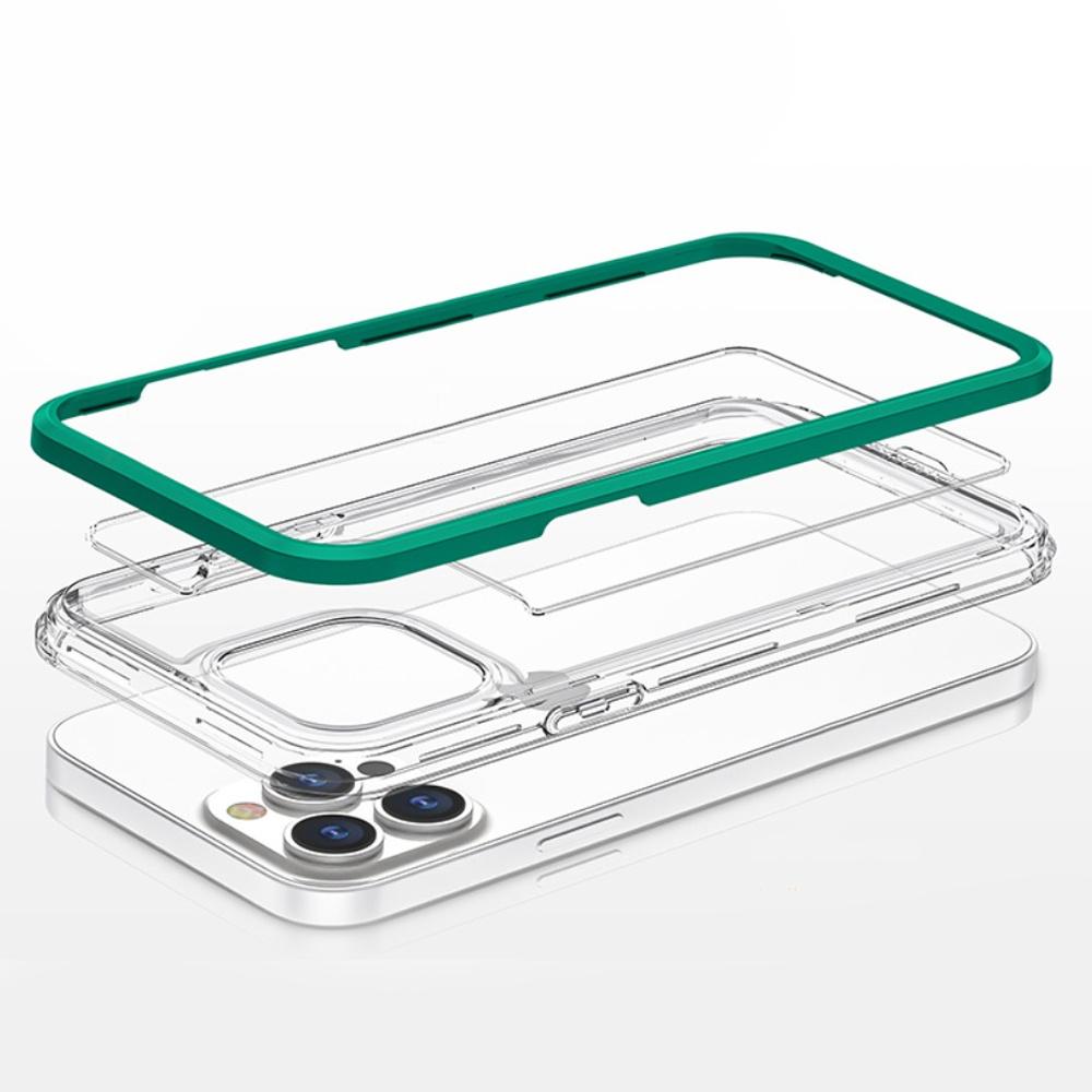 ERBORD case for iPhone 13 Pro, Hybrid Frame, Dark Green