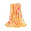 Summer Lady Fashion Printed Long Scarf Loose Colorful Beach Shawls Outdoor Travel Sun Protection Satin Silk Scarf