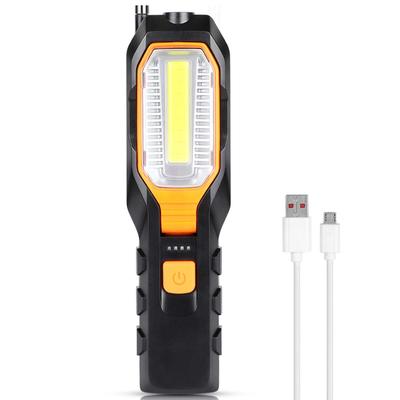 Перезаряжаемая рабочая лампа COB USB, регулируемая светодиодная рабочая лампа с магнитным крючком для ремонта