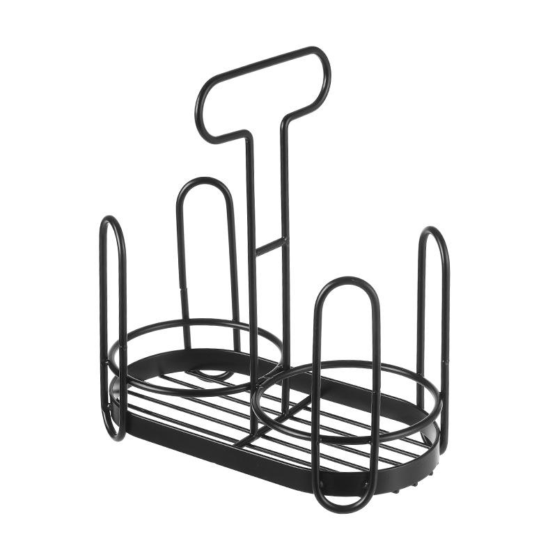 Для столешниц Прочная стойка для хранения кофе Для кухни Коробка для хранения крышек чашек Подставка для одноразовых стаканов Железное искусство Держатель для чашек Диспенсер