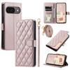 For Google Pixel 10/10 Pro Case Wallet Rhombus Grid PU Leather Phone Cover