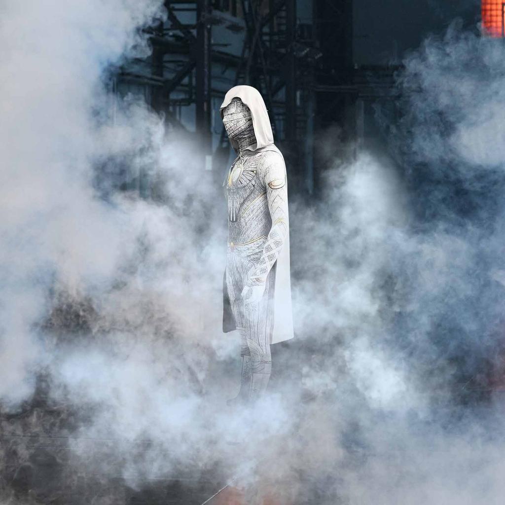 Knight Clothes Cosplay Costume Tights Digital Printing Hooded Cape Children's Halloween Costume