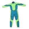 Kids Wetsuit Green Long Sleeve 2.5MM Warm Keeping UV Protection Octopus Pattern Toddler Full Body Swimsuit for Swimming