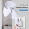 Multi-functional Socket Fan: Small Whirlwind Wall-mounted or Floor-standing Fan for Toilet and Kitchen