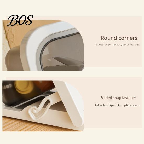 Clear PET ABS Storage Bin 3 Tier Tea Bag Organizer with Angled Opening, Desktop Box for Small Item Sorting Tray Coffee Capsules, Snacks Office